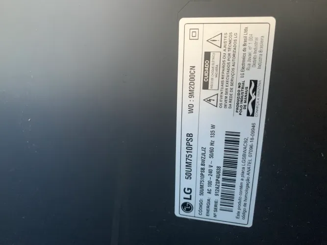 ? TV LG 50? PARA RETIRADA DE PEÇAS .