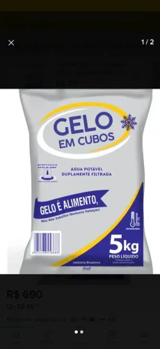 Sacos Para Gelo Em Cubo Universal 5kg S/alça
