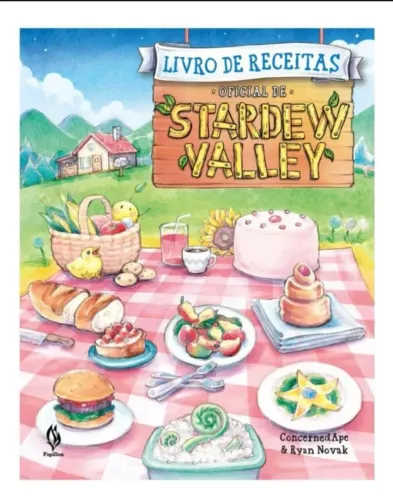 Livro de receitas oficial de Stardew Valley - Capa dura (Acompanha Flâmula)