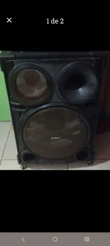 Caixas de som da marca sony