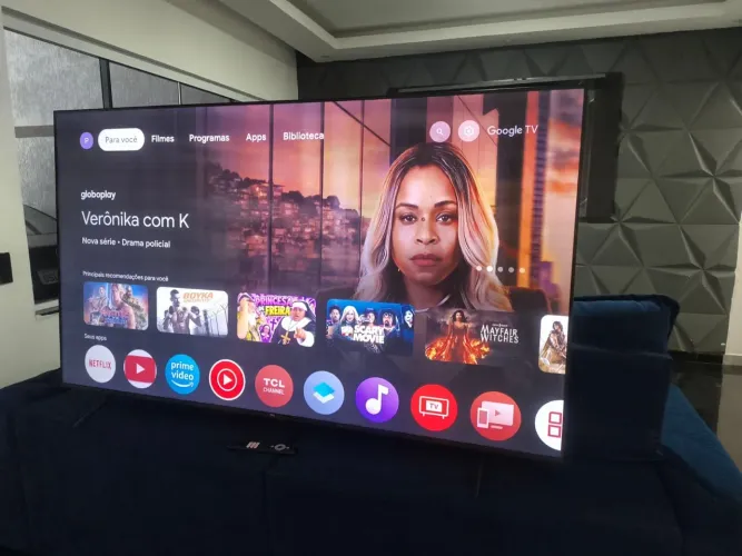 Tv smart 75 polegadas c/ comando de voz