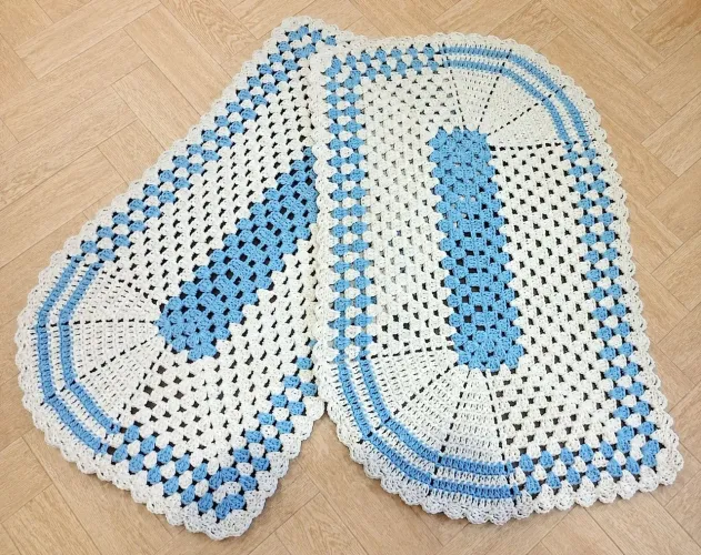 Kit de 3 peças de tapete.