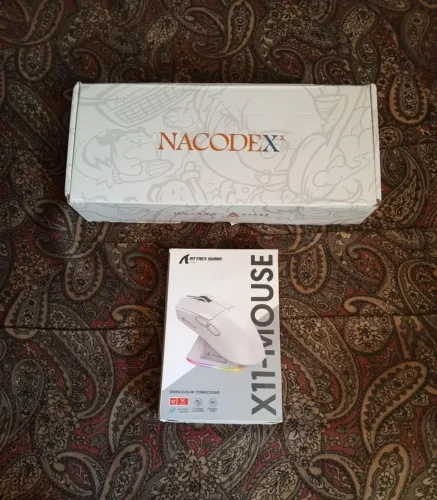 Mouse Attack Shark x11 e teclado mecânico nacodex