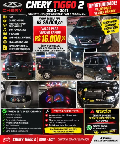 Chery Tiggo 2.0 16V Mec. 5P 2011