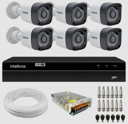 Kit 6 câmeras