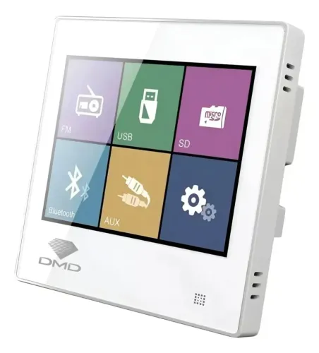 Amplificador De Parede touch Bluetooth Som Ambiente