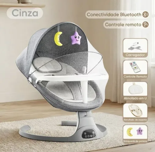 Cadeira de balanço para bebê elétrica