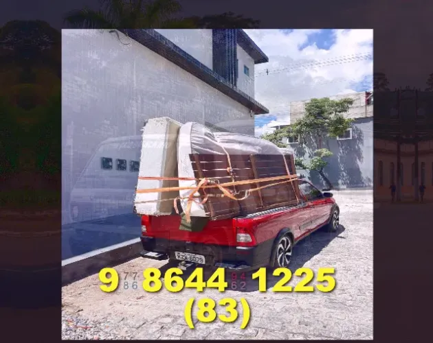 Mudança rápida e fácil! Frete em toda a área. Ligue agora! 83?9?8644?1225