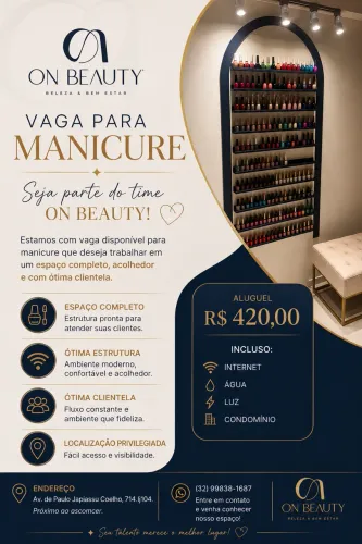Vaga para manicure