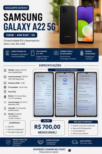Samsung Galaxy A22 5G (SM-A226BR/DSN)