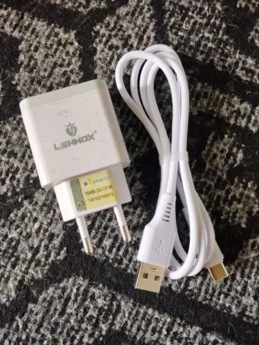 carregador lehmox tipo c branco