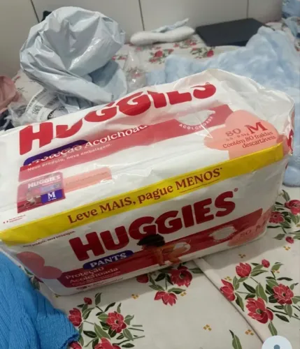 FRALDA HUGGIES PROTEÇÃO ACOLCHOADA