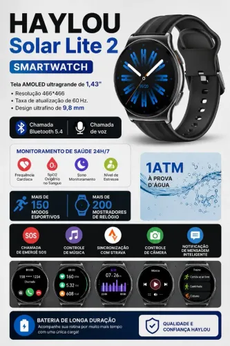 Smartwatch Haylou Solar Lite 2