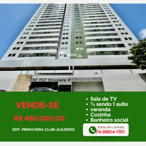 Apartamento à Venda no Edifício Club Primavera Juazeiro/BA