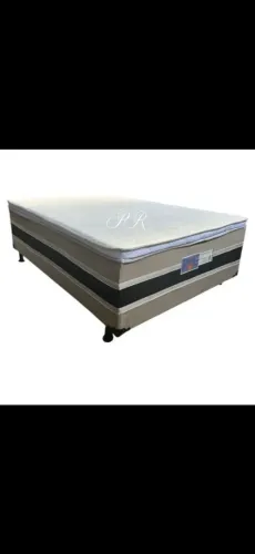 cama casal top pillow com 2 colchão peça seu desconto especial