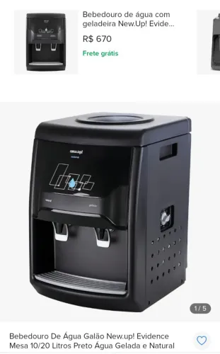 Bebedouro sumi novo de mesa (compressor)