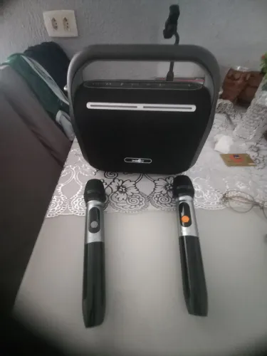 Caixa de som x40 pro com microfones