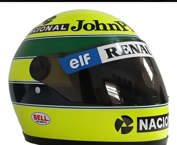 Capacete homenagem Ayrton Senna F1