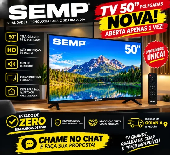 ? TV SEMP 50 POLEGADAS NOVA! ?