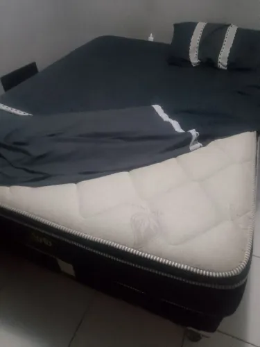 Cama box de casal colchão separado da base