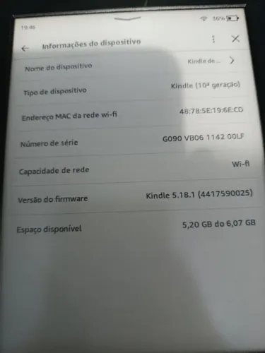 Kindle 10 geração