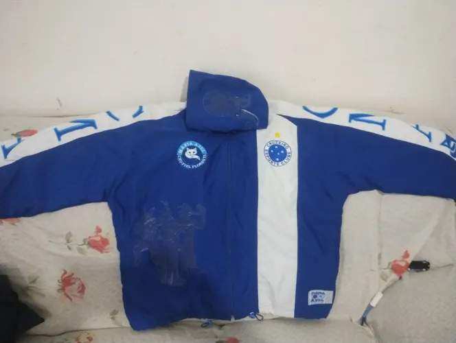 Jaqueta Máfia azul antiga