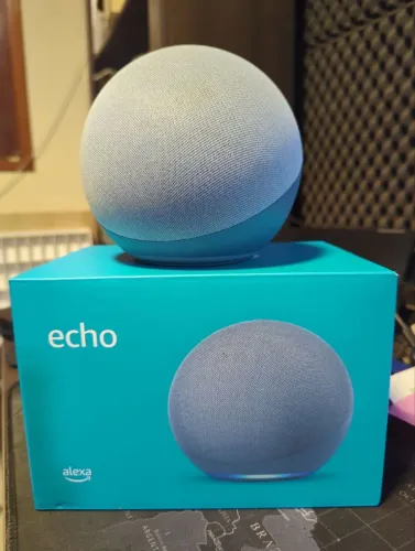 Echo alexa (4° geração) completa (modelo grande) pouco usada