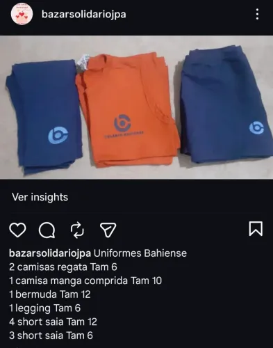 Uniforme colégio Bahiense 