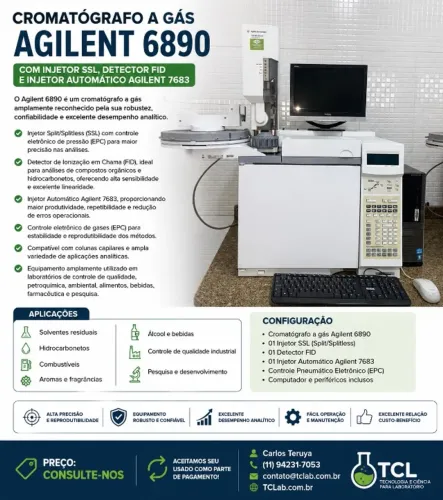 Cromatógrafo a Gás AGILENT 6890