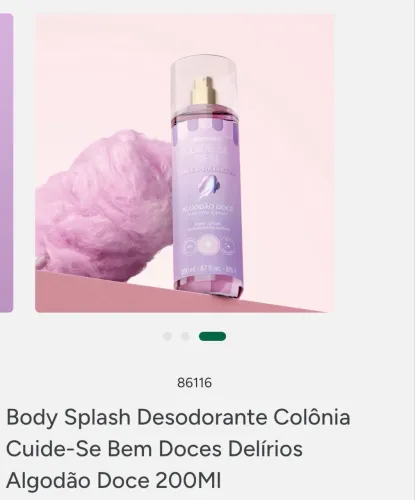 Body splash algodão doce