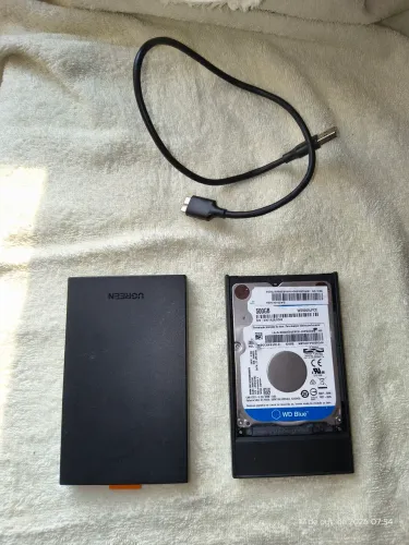 Case + HD 500 GB - Sata SSD Ugreen Externo, Para Notebook, USB 3.0