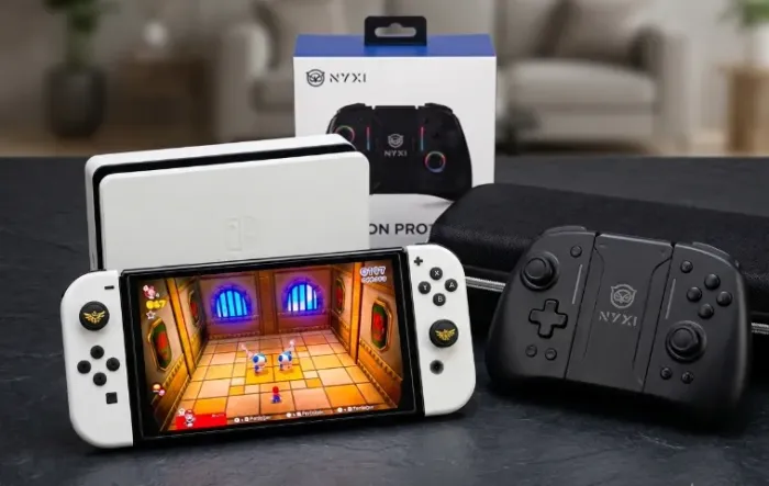 Nintendo Switch OLED 256GB Desbloqueado + Controle nyxi hyperion