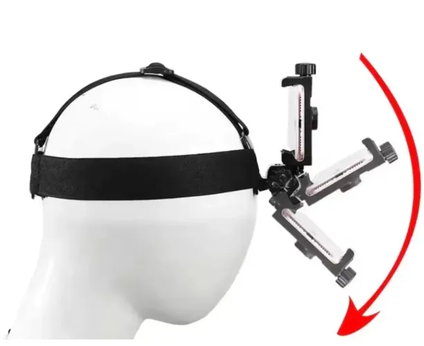 Suporte de Cabeça Ajustável para Celular - Gravação POV