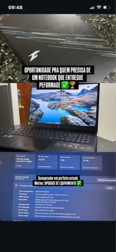 Notebook a venda 