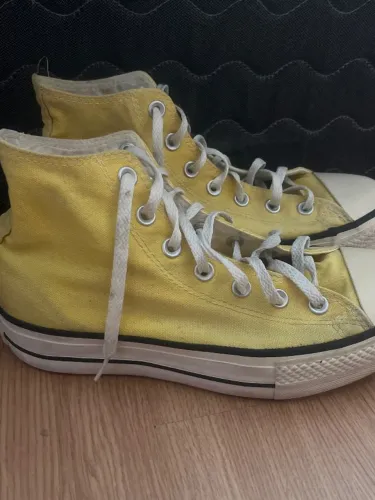 Converse all star chuck taylor amarelo de plataforma 
