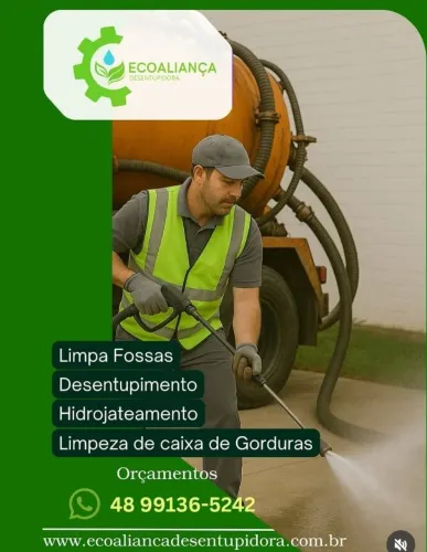 Desentupidora e limpa fossa