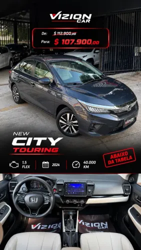 Honda City Sedan Touring 1.5 Flex 16V 4P Aut. 2024