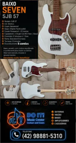 Contra Baixo Elétrico Seven jazz bass 5 cordas (novo)