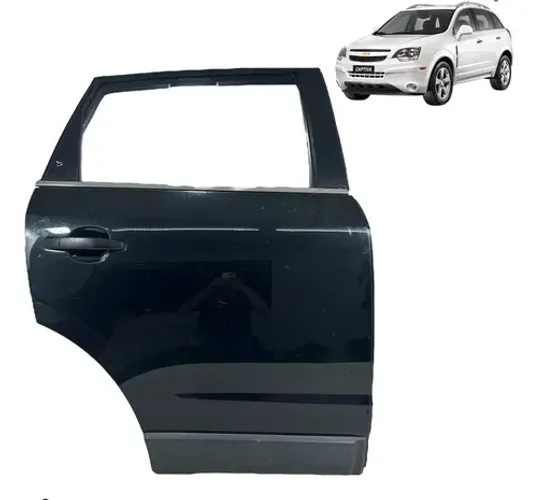 Porta Traseira Direita Captiva 2009 A 2016 S/recuperacao Traseira Direita Preto