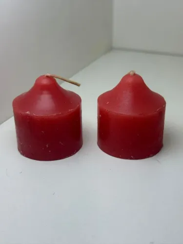 Kit 2 velas vermelha ou 2 brancas ou 2 rosas