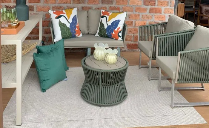 Conjunto de sofá para área externa e gourmet
