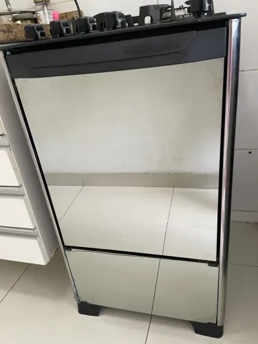 Fogão 4 bocas Dako Espelhado com mesa de Vidro Bivolt na Estrada da Cachamorra