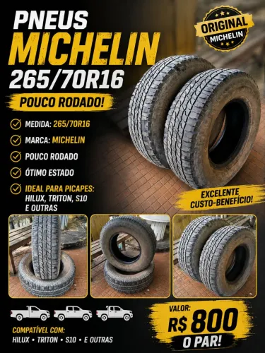 PNEUS ARO PARA PICAPES 265/70 MICHELIN