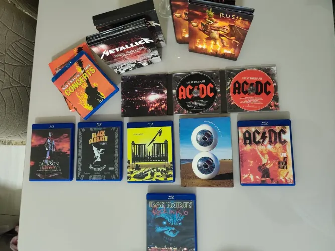 CD's DVDs e Blu Rays
