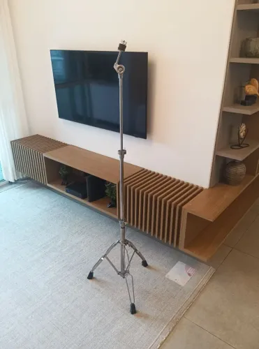 ## VENDIDA ## Estante de pratos reta Pearl Session, anos 90