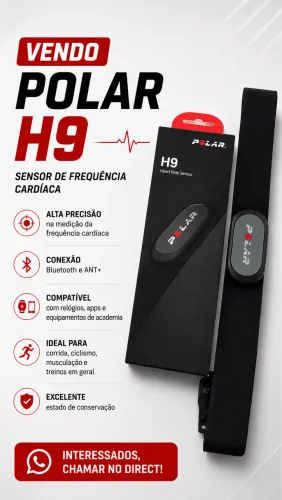 Sensor de Frequência Cardíaca Polar H9