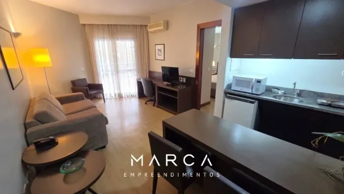 Flat 50 m2 apartamento hotel mobiliado, temporada, Asa Sul, Brasília DF SETOR HOTELEIRO SU