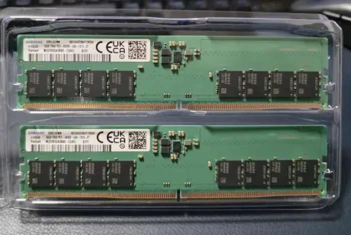 Memória RAM 32 GB (2 x 16 GB) DDR5 4800 MHz para Desktop (UDIMM)
