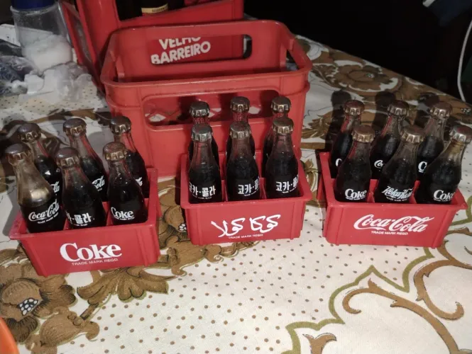 Garrafinhas antigas da Coca Cola