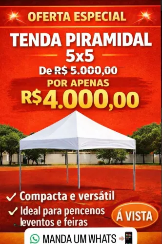 Tenda 5x5 nova pronta entrega